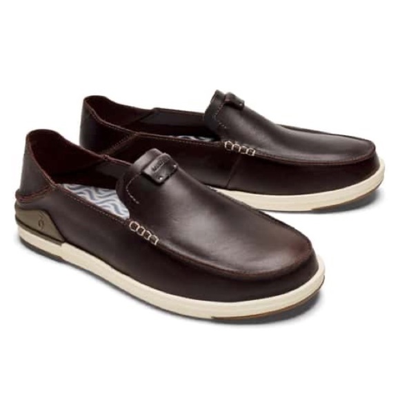 OluKai Men's Kakaha Slip-On Convertible Shoes Casual Leather 14 - Picture 1 of 11